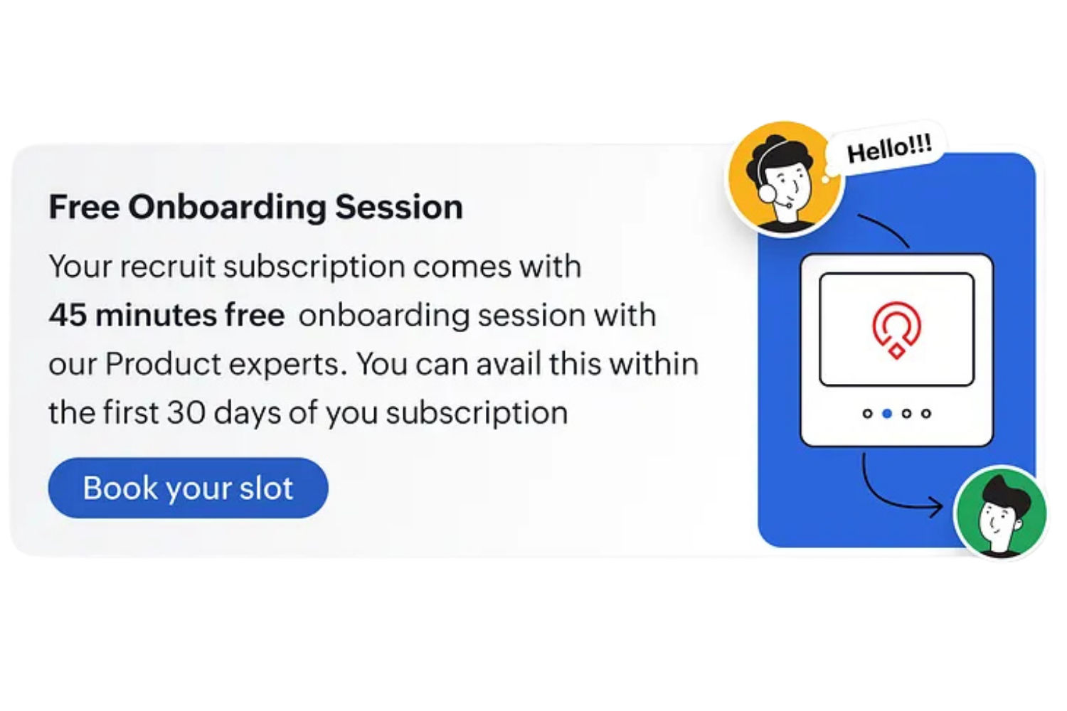 An event announcement on a bio page with an RSVP button and countdown